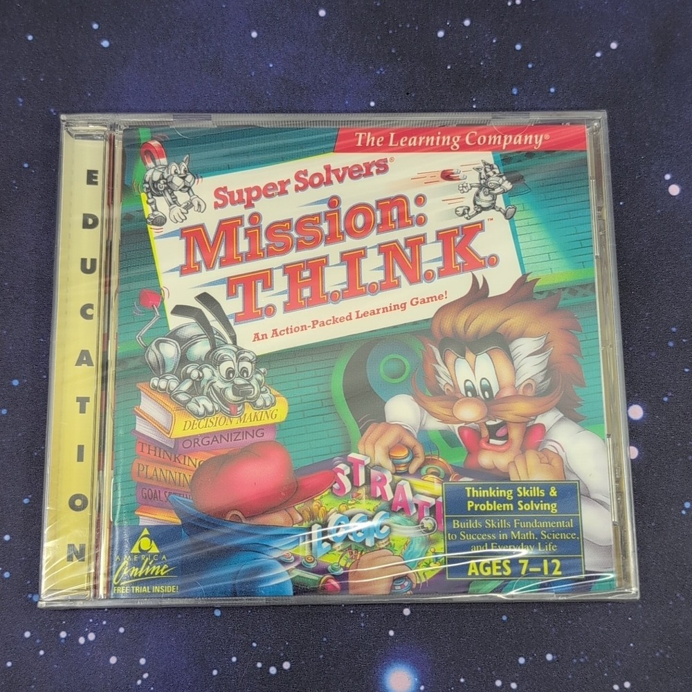 1997‎ Super Solvers Mission Think PC Video Game The Learning Company CD Win/Mac